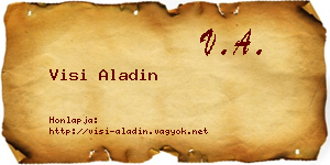 Visi Aladin névjegykártya